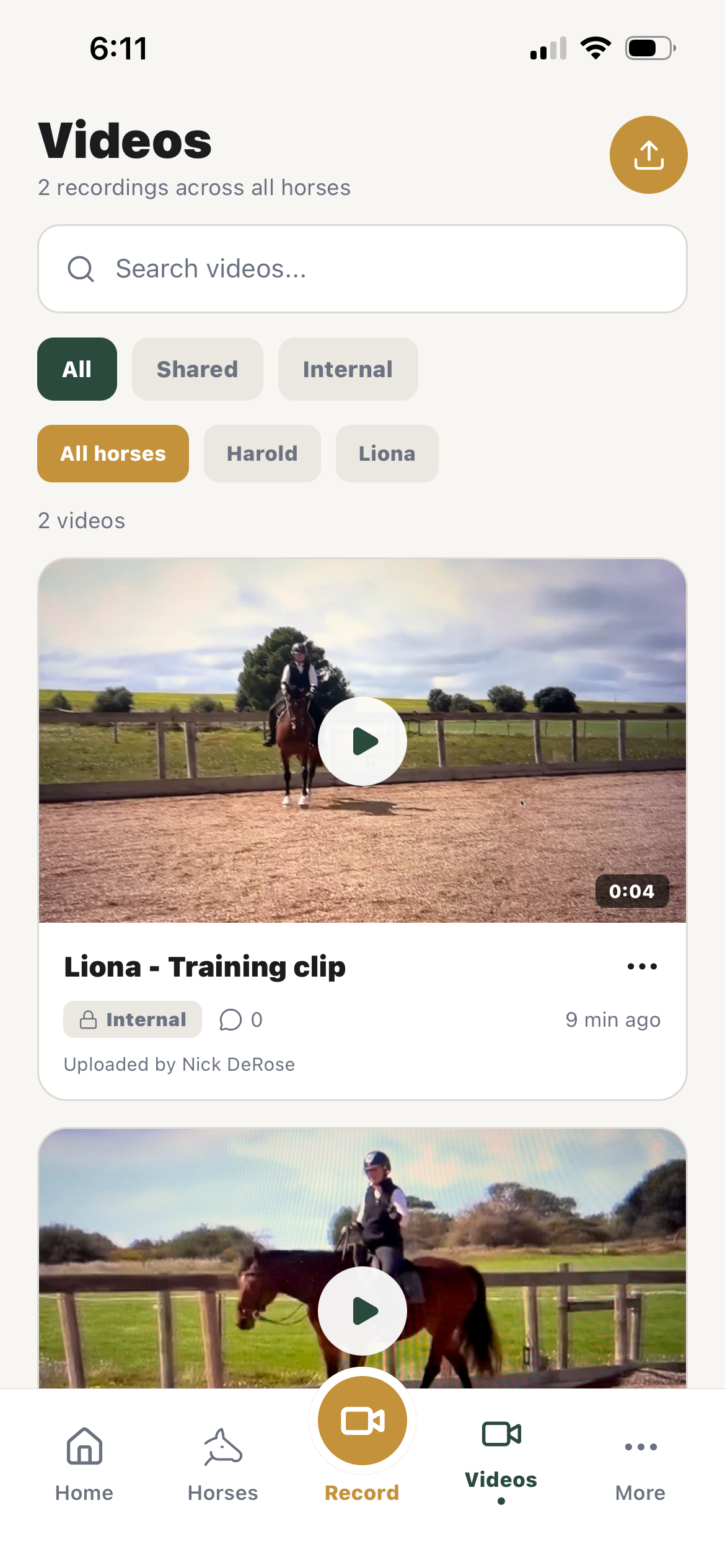 BarnReel mobile app training video detail